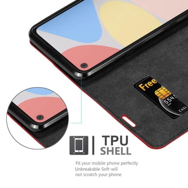 Google PIXEL 4A Skal Fodral Case (Röd)