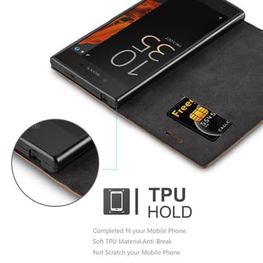 Sony Xperia XZ / XZs Skal Fodral Case (Brun)