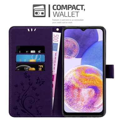 Samsung Galaxy A23 4G Plånboksfodral Skal (Lila)