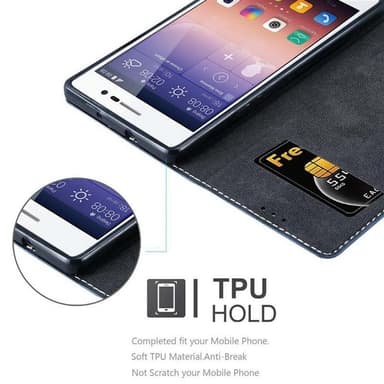 Huawei ASCEND P7 Skal Fodral Case (Blå)