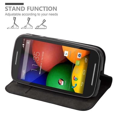 Motorola MOTO E1 Skal Fodral Case (Svart)