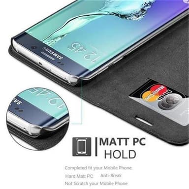 Samsung Galaxy S6 EDGE Skal Fodral Case (Svart)