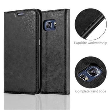 Samsung Galaxy S6 EDGE Skal Fodral Case (Svart)