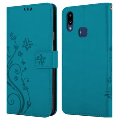 Samsung Galaxy A10s / M01s Plånboksfodral Skal (Blå)