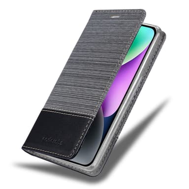 iPhone 14 Plånboksfodral Skal (Grå)