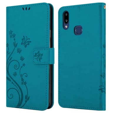 Samsung Galaxy A10s / M01s Plånboksfodral Skal (Blå)