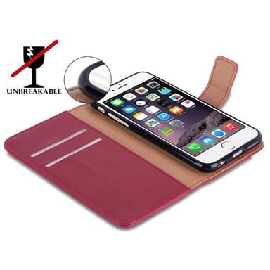 iPhone 6 PLUS / 6S PLUS Plånboksfodral Skal (Röd)