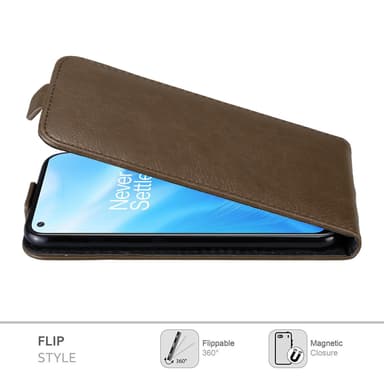 OnePlus Nord N200 5G Flipfodral Skal (Brun)