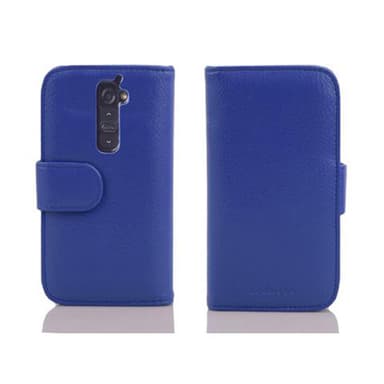 LG G2 Plånboksfodral Skal (Blå)