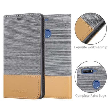 Huawei Y6 PRIME Plånboksfodral Skal (Grå)