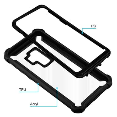 Samsung Galaxy S9 PLUS Skal Fodral Case (Svart)