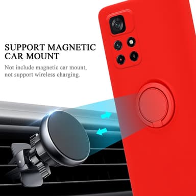 Skal Xiaomi POCO M4 PRO 5G Fodral Case (Röd)