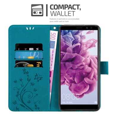 Huawei MATE 10 LITE Plånboksfodral Skal (Blå)