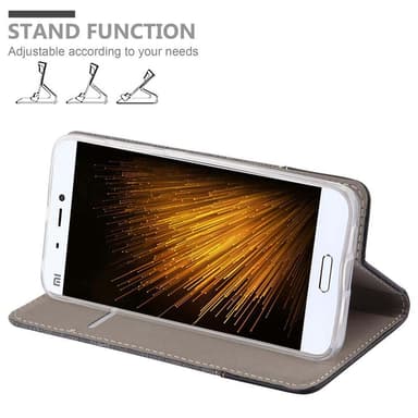 Xiaomi Mi 5s Plånboksfodral Skal (Grå)