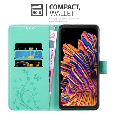 Samsung Galaxy XCover PRO Plånboksfodral Skal (Turkos)