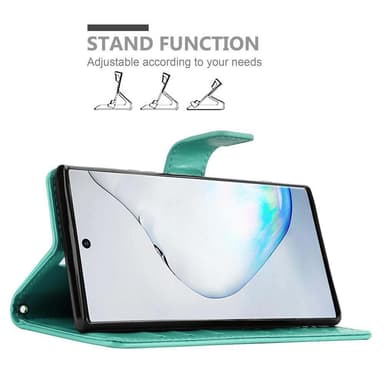 Samsung Galaxy NOTE 10 Plånboksfodral Skal (Turkos)