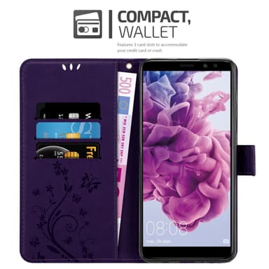 Huawei MATE 10 LITE Plånboksfodral Skal (Lila)