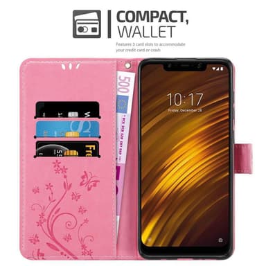 Xiaomi Pocophone F1 Plånboksfodral Skal (Rosa)