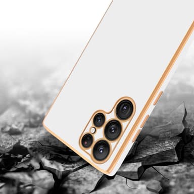 Samsung Galaxy S22 ULTRA Skal Fodral Case (Vit)