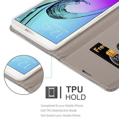 Samsung Galaxy A7 2016 Plånboksfodral Skal (Grå)