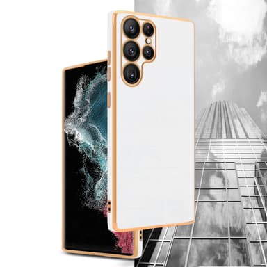 Samsung Galaxy S22 ULTRA Skal Fodral Case (Vit)