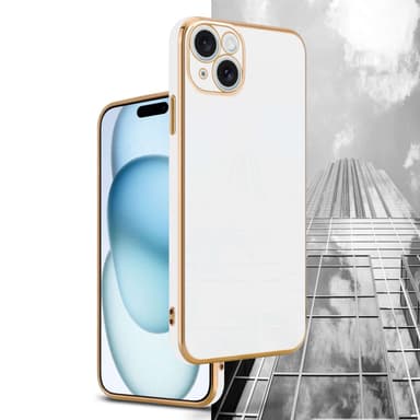 iPhone 15 PLUS Skal Fodral Case (Vit)