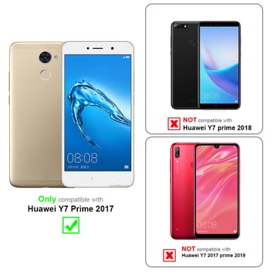 Huawei Y7 PRIME 2017 Skal Fodral Case (Brun)