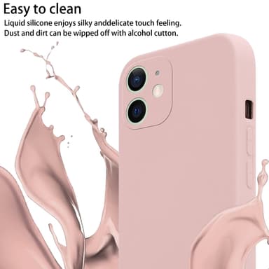 iPhone 12 MINI Skal Fodral Kedja (Rosa)