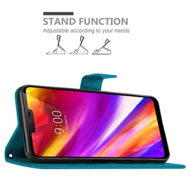 LG G7 ThinQ / FIT / ONE Plånboksfodral Skal (Blå)