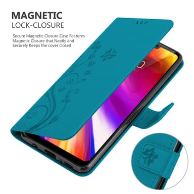 LG G7 ThinQ / FIT / ONE Plånboksfodral Skal (Blå)