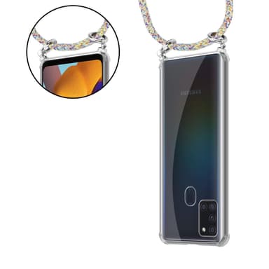 Skal Samsung Galaxy A21s Fodral Kedja (Gul)