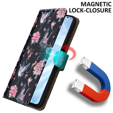 Huawei P30 Plånboksfodral Skal (Svart)