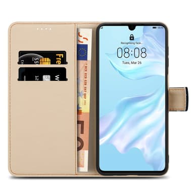 Huawei P30 Plånboksfodral Skal (Svart)