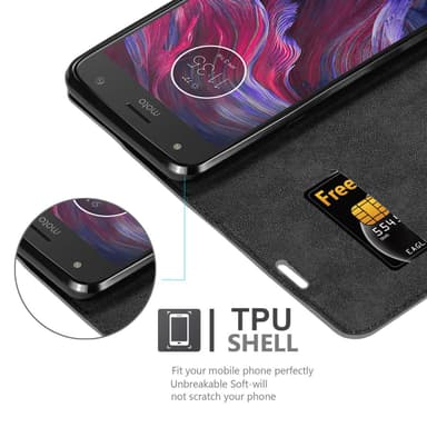 Motorola MOTO X4 Skal Fodral Case (Grå)
