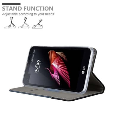 LG X SCREEN Plånboksfodral Skal (Blå)