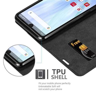Sharp Aquos R3 Skal Fodral Case (Svart)