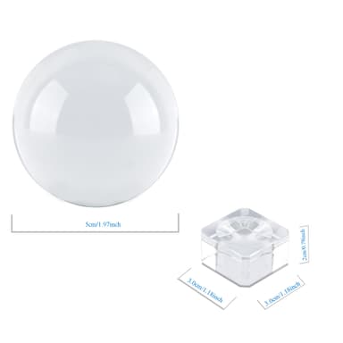 Glaskula stativ Glasboll Kristallboll Fotoboll (50 mm)