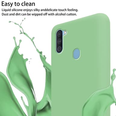 Samsung Galaxy A11 / M11 Skal Fodral Kedja (Grön)