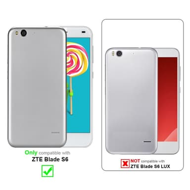 ZTE Blade S6 Plånboksfodral Skal (Grå)