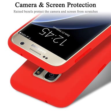Samsung Galaxy S7 Skal Fodral Case (Röd)