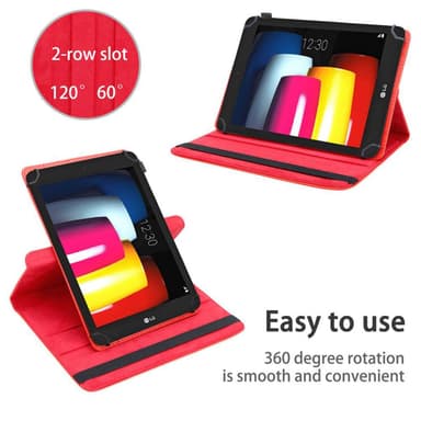 LG G Pad IV (8.0 tum) Skal Fodral Case (Röd)