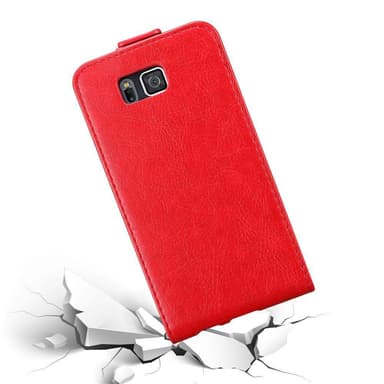 Samsung Galaxy ALPHA Flipfodral Skal (Röd)