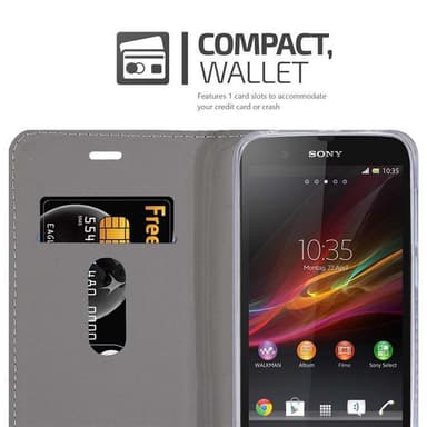 Sony Xperia Z Plånboksfodral Skal (Blå)
