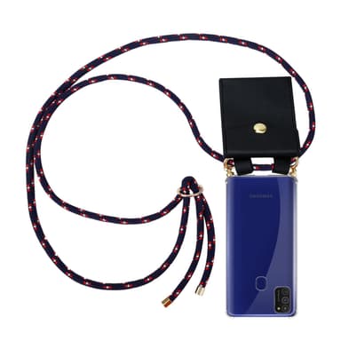 Samsung Galaxy M21 / M30s Skal Fodral Kedja (Blå)