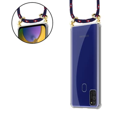 Samsung Galaxy M21 / M30s Skal Fodral Kedja (Blå)