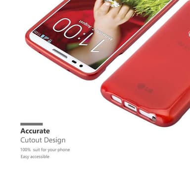 LG G2 Skal Fodral Case (Röd)