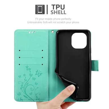 Xiaomi Mi 11 5G Plånboksfodral Skal (Turkos)