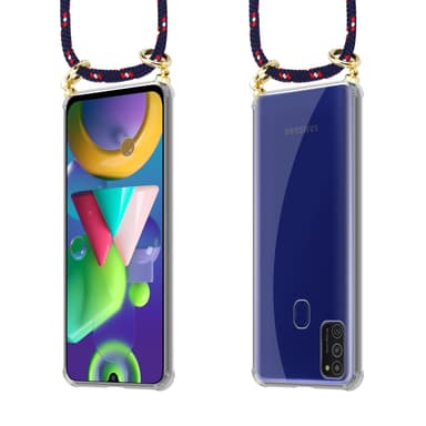 Samsung Galaxy M21 / M30s Skal Fodral Kedja (Blå)