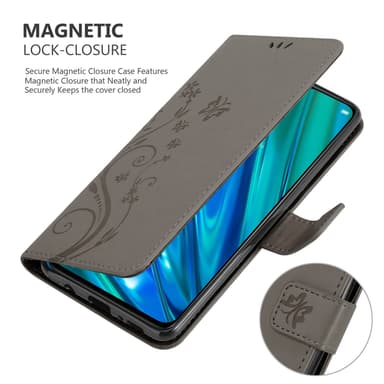 Realme 5 PRO / Realme Q Plånboksfodral Skal (Grå)