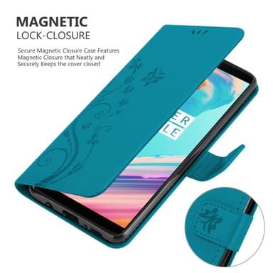 OnePlus 5T Plånboksfodral Skal (Blå)